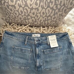 Madewell Curvy Emmett Wide-Leg Jeans 33 NWT